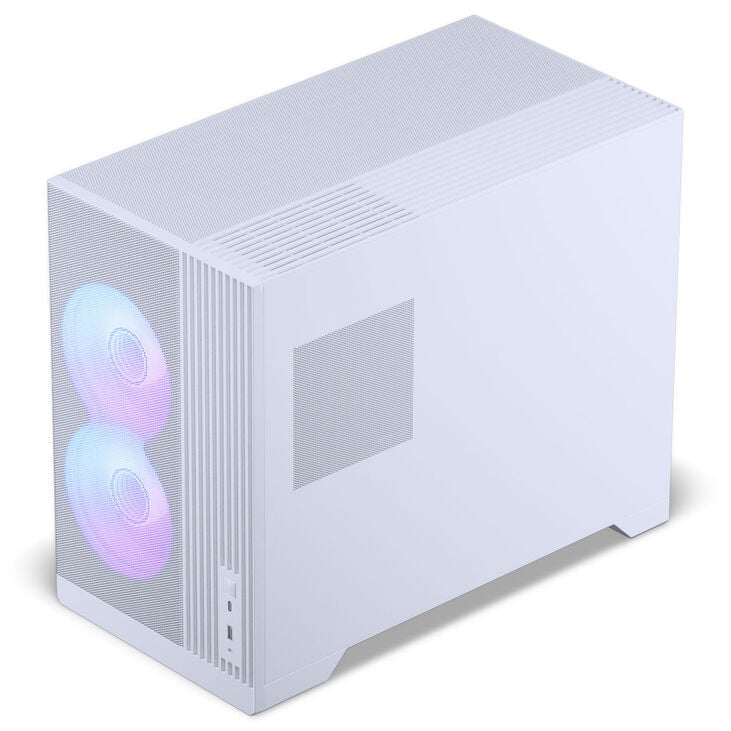 Phanteks XT M3 PC Case, Mini Case, mATX, Tempered Glass - White image number 2