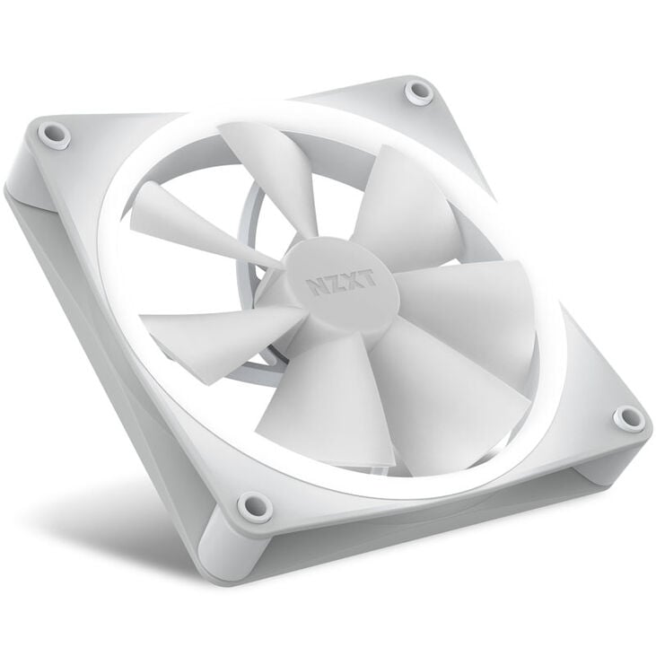 NZXT F140 PWM fan, 2-pack including controller, white image number 4