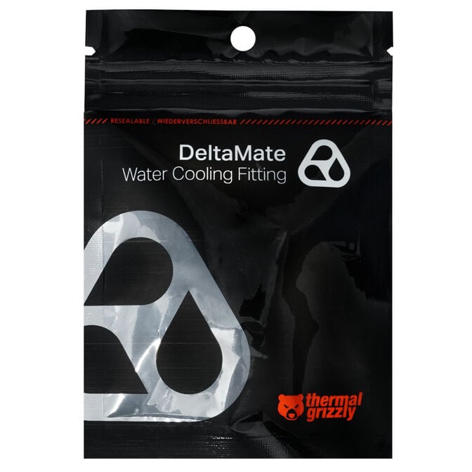 Thermal Grizzly DeltaMate Quick Disconnect Female - M, Gloss Nickel image number 2