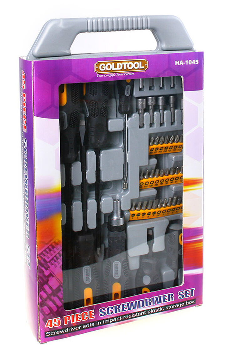 InLine screwdriver bit set, 45 pieces image number 3