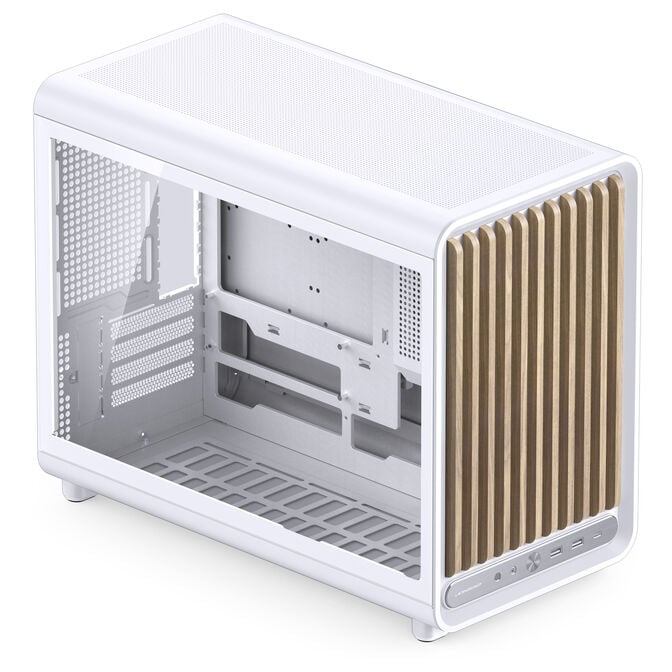 Jonsbo D33 Wood PC-Geh&auml;use, Mini-Geh&auml;use, mATX, Tempered Glass - wei&szlig;, Holz image number 5