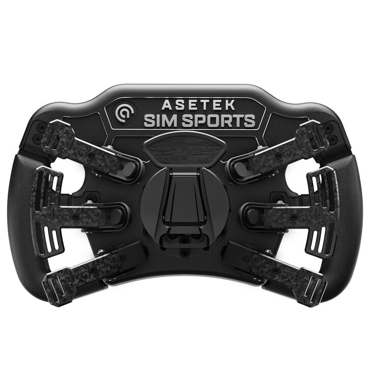 Asetek SimSports Invicta Formula Steering Wheel, 4.3-inch LCD, USB-C - Black on Black Edition image number 2