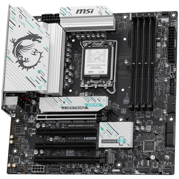 MSI B860M Gaming Plus WiFi Mainboard, Sockel LGA 1851, Intel B860, mATX, DDR5 image number 5