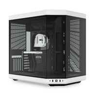 Hyte Y70 PC case, Midi Tower, ATX, Tempered Glass - black / white