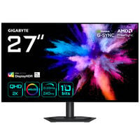 GIGABYTE GO27Q24G, 27-inch QHD Gaming Monitor, 240Hz, OLED Panel, G-Sync Compatible
