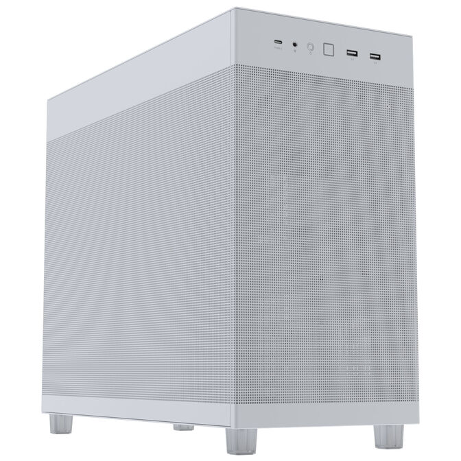 ASUS Prime AP303 PC Case, Mid Tower, ATX, Mesh Panel - White image number 0