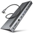AXAGON 11-in-1 Hub with USB-C cable and power adapter image number null