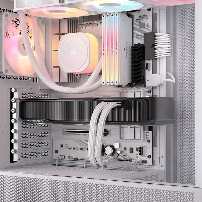 Corsair cable, Type 4, PCIe power connector, 8-pin (6+2), 650mm, individually sleeved - white image number 2
