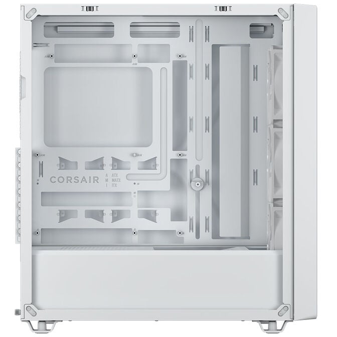 Corsair 3200D RS PC Case, Mid Tower, ATX, Tempered Glass - White image number 4