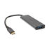 Akasa USB Typ C auf 4x USB Typ A - silber image number null