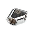 Bitspower Adapter 90 Grad G1/4 Zoll IG auf G1/4 Zoll IG - silber gl&auml;nzend image number null