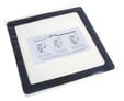 DEMCiflex Staubfilter 140mm, quadratisch - schwarz/wei&szlig; image number null