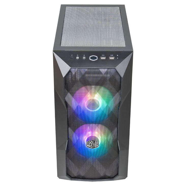 Cooler Master TD300 Mesh, Micro-ATX Gehäuse, ARGB, Tempered Glass - schwarz image number 1