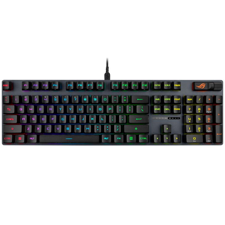 ASUS ROG Strix Scope II RX Gaming Keyboard, RGB - black, ROG RX Red Switches image number 3