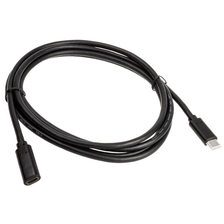 InLine USB 3.2 Gen 2 Verlängerungskabel, USB Typ C, schwarz - 2m image number 1