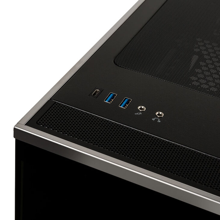 SilverStone SST-LD01B Lucid Micro ATX Tower, TG - weiß/schwarz image number 4