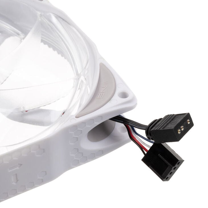 Noiseblocker NB-eLoop X B12-P ARGB, PWM - 120mm, white + ARGB 8x Port Hub - 3 piece set image number 3