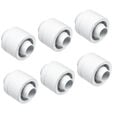 Alphacool Eiszapfen 16/10 mm Anschraubt&uuml;lle G1/4, 6-Pack - wei&szlig; image number null
