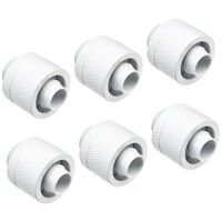 Alphacool Eiszapfen 16/10 mm Anschraubt&uuml;lle G1/4, 6-Pack - wei&szlig;