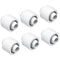 Alphacool Eiszapfen 16/10 mm Anschraubt&uuml;lle G1/4, 6-Pack - wei&szlig;