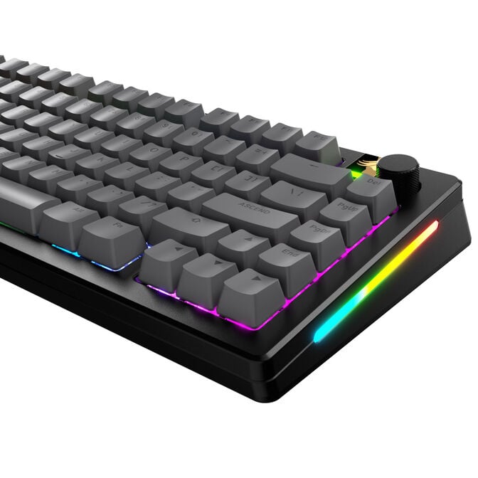 Glorious GPBT Basics Keycaps, ANSI Layout (US), PBT, Doubleshot - Armor Grey image number 2