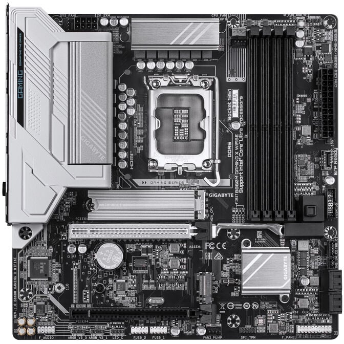 GIGABYTE B860M Gaming X WiFi6E motherboard, Socket 1851, Intel B860, mATX, DDR5 image number 2