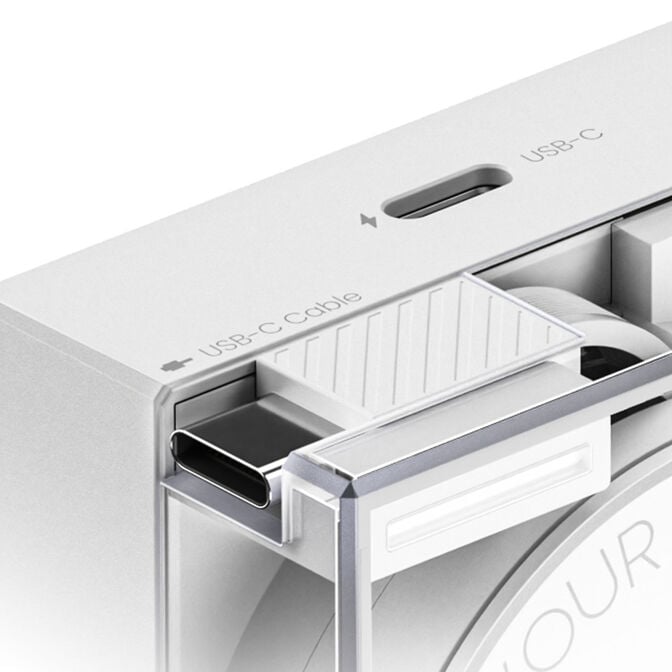 SHARGE Retractable 65W Charger EU PLUG - White image number 3