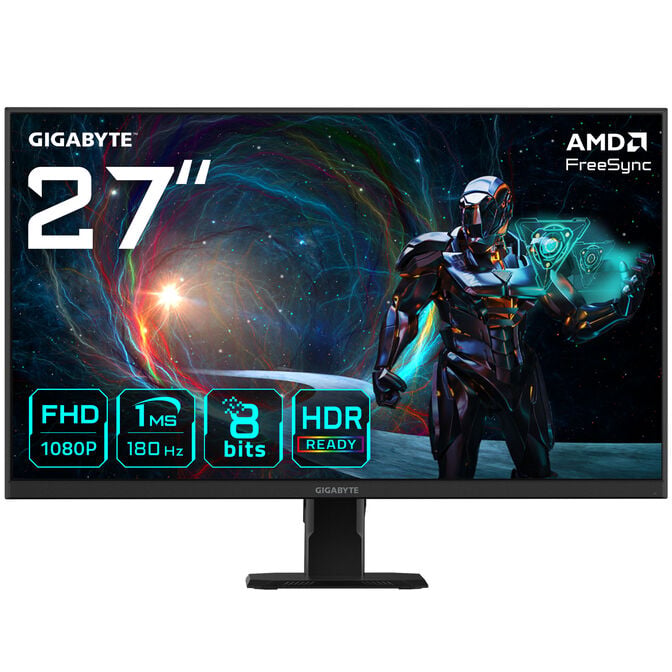 GIGABYTE GS27FA, 27 Zoll Gaming Monitor, 180Hz, IPS, FreeSync image number 1