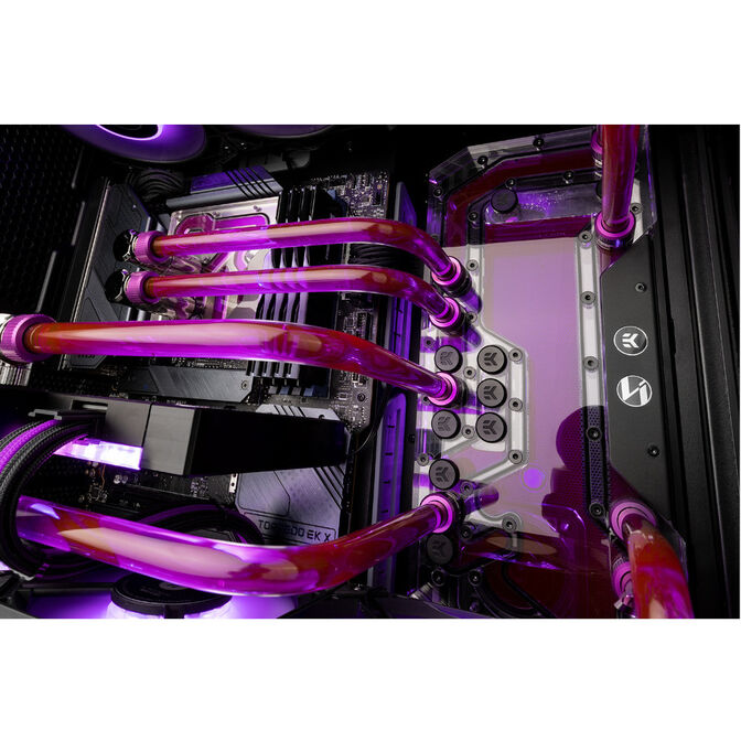EK Water Blocks EK-Mana G2 PC-O11D EVO ARGB Distribution Plate, D5, D-RGB - Acrylic image number 6