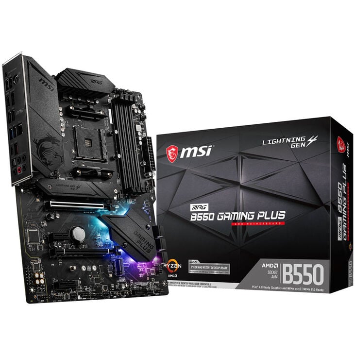 MSI MPG B550 Gaming Plus, Sockel AM4, AMD B550, ATX - DDR4 image number 0