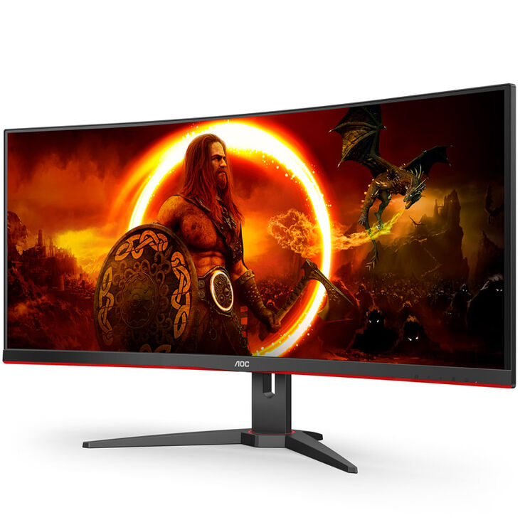 AOC Gaming CU34G2XE/BK, 34 inch Curved Gaming Monitor, 144 Hz, VA, Adaptive Sync image number 3
