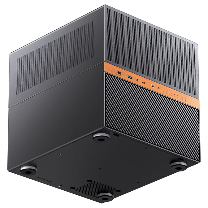 Jonsbo N6 NAS Case, Cube Case, mATX, Steel/Mesh - Black image number 4