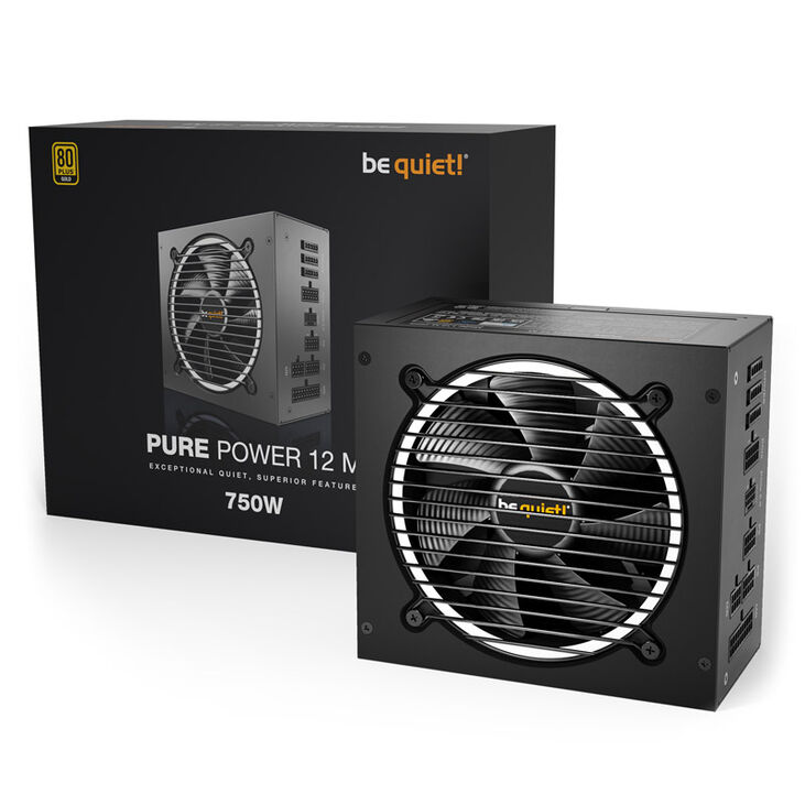 'be quiet! Pure Power 12M 80 PLUS Gold power supply, ATX 3.1, PCIe 5.1 - 750 watts' image number 3