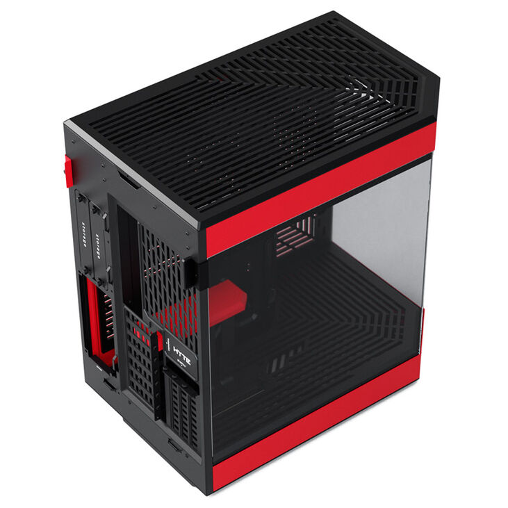 Hyte Y60 Midi Tower, Tempered Glass - schwarz/rot image number 2