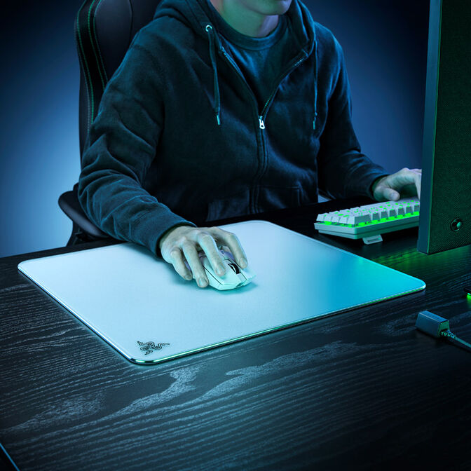 Razer Atlas Tempered Glass Gaming Mauspad - wei&szlig; image number 2