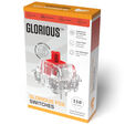 Glorious Fox Heavy Switches, Mechanical, 5-Pin, Linear, MX Stem, 55g - Lubed, 110 Pieces image number null