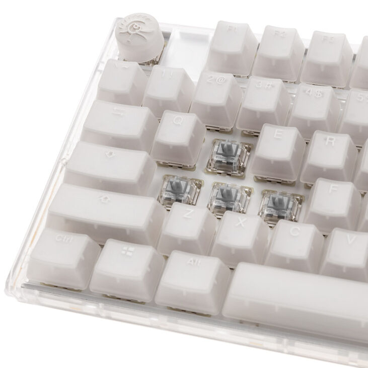 Ducky One 3 Aura White Gaming Keyboard, RGB LED - MX-Speed-Silver (US) image number 4