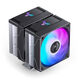 Jonsbo CR-3000E CPU cooler, dual tower, RGB - 120mm, black