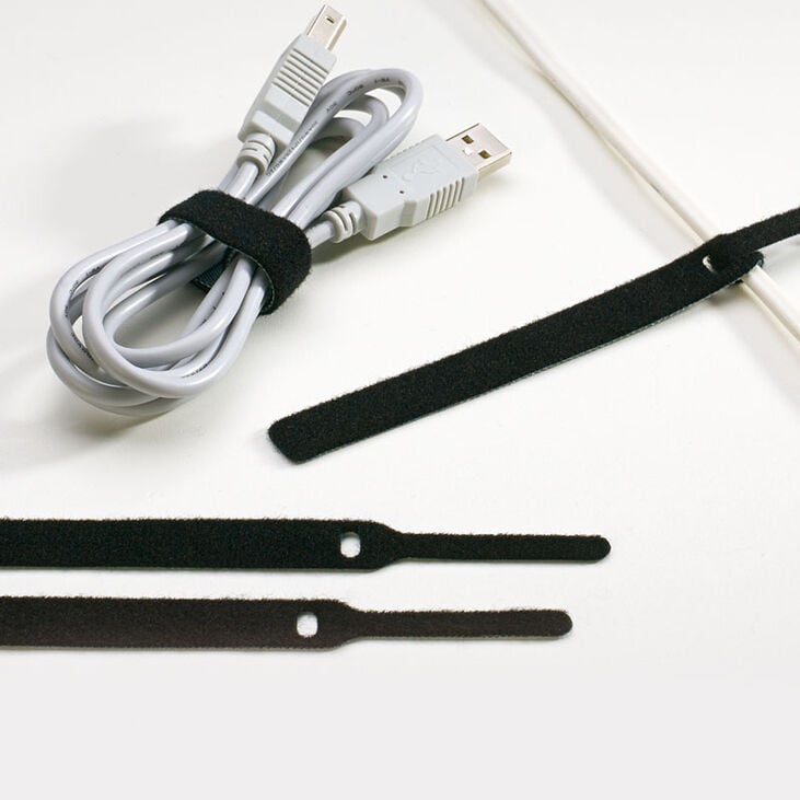 LABEL THE CABLE Basic Klettbinder 10er Set - schwarz image number 2