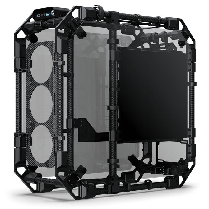 Alphacool Apex Skeleton Case, Mid Tower, ATX - Carbon/Black image number 4
