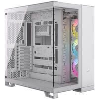 Corsair iCUE Link 6500X PC-Gehäuse, Midi-Tower, E-ATX, RGB, Tempered Glass - weiß