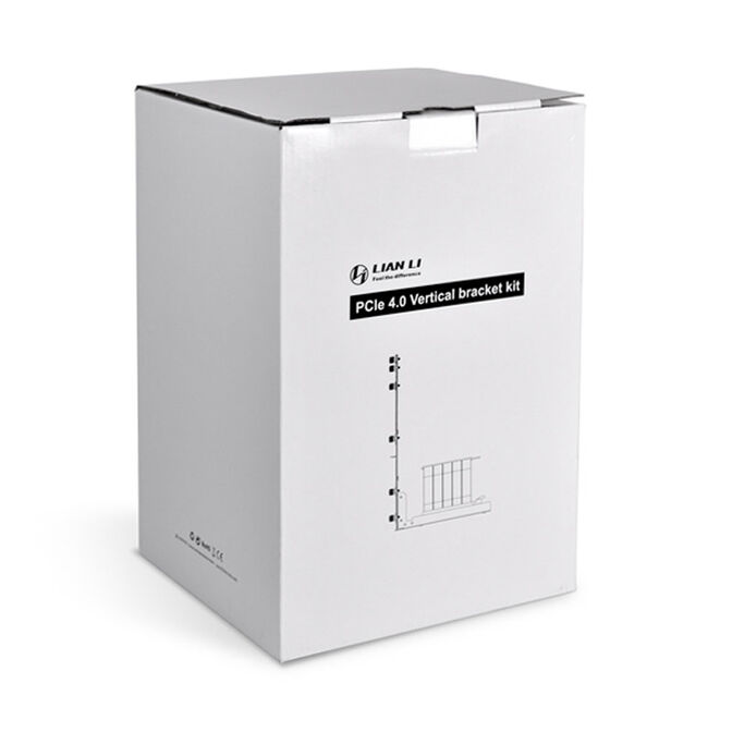 Lian Li O11DMINI-1W-4 Mini Riser Card + PCI slot bracket - PCIe 4.0, 200mm, white image number 2