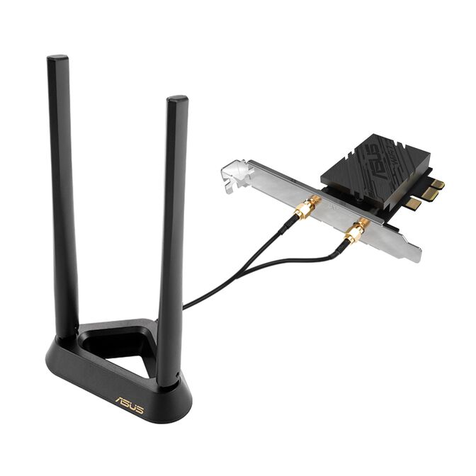 ASUS PCE-BE92BT Network Adapter, PCIe, Wi-Fi 7, BT 5.4 - black image number 1
