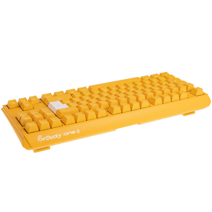 Ducky One 3 Yellow TKL Gaming Keyboard, RGB LED - MX-Silent-Red image number 2