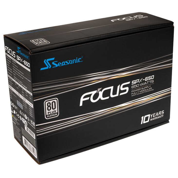 Seasonic Focus SPX 80 PLUS Platinum Netzteil, modular - 650 Watt image number 7