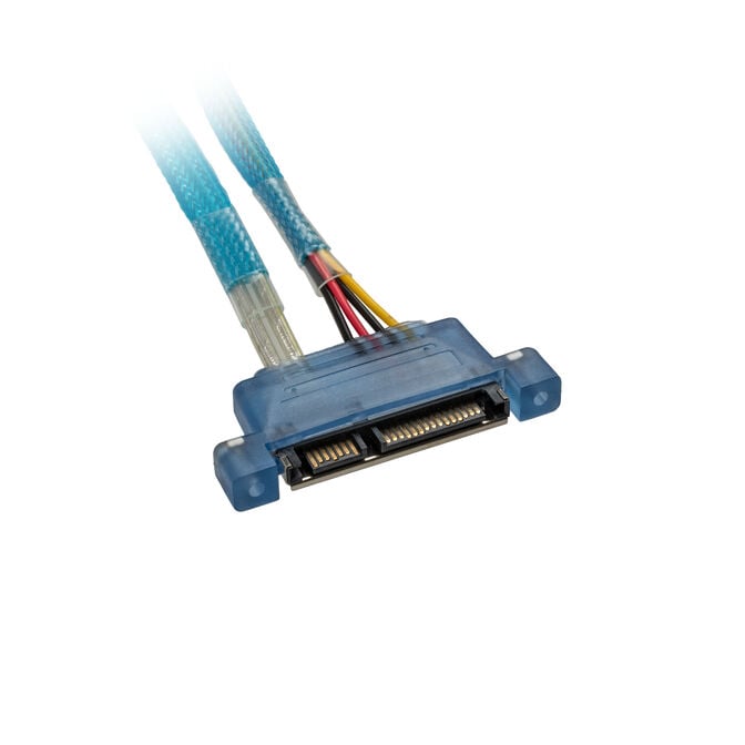 SATA Data & Power Cable, Internal - Blue image number 1