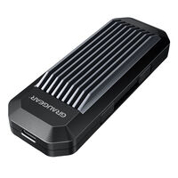 Graugear externes Gehäuse für M.2 NVMe SSD, USB-A und USB-C Kabel