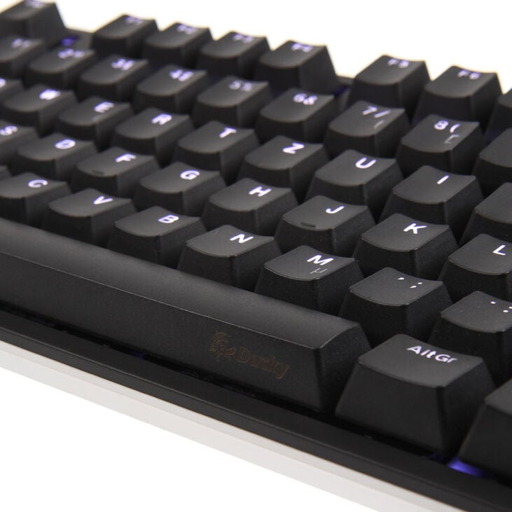 Ducky One 2 Backlit PBT Gaming Keyboard, MX Silver, White LED - Black image number 6