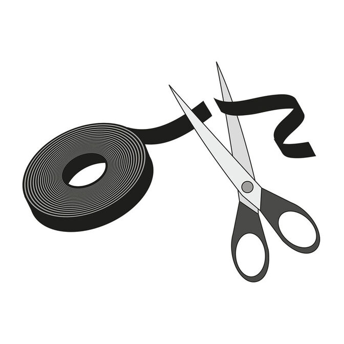 LABEL THE CABLE Dual Velcro Roll 3m - black image number 5