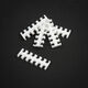 King Mod Service 12-Slot Cable Comb 3mm small - white - set of 5
